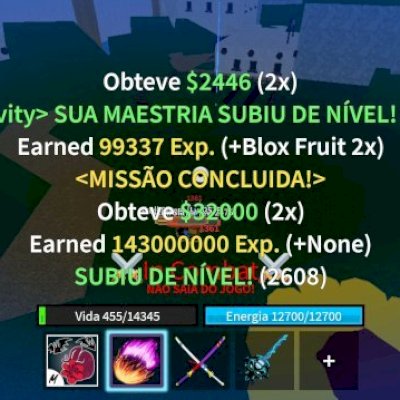Conta de Blox Fruits com gamepass e mais!