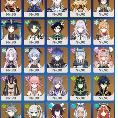Conta Genshin Impact END GAME 35 Personagens T5