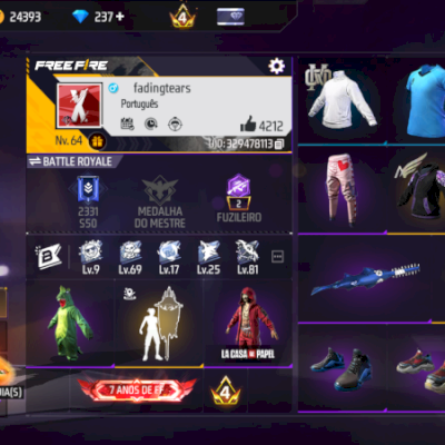 CONTA FF ANTIGA. LEIA A DESCRIÇÃO!