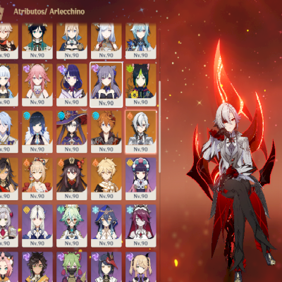 CONTA AR 60 / 33 PERSONAGENS 5* / 28 ARMAS 5* /