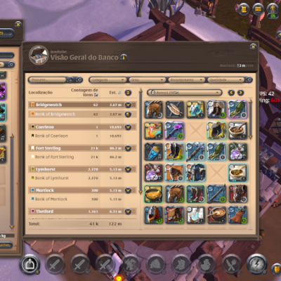 Conta com 128M de prata em item e 502M de fama