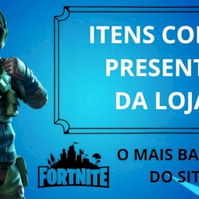 VBUCKS (ITENS DA LOJA) VIA PRESENTE NO FORTNITE -PROMOÇÃO - PREÇO ANTIGO
