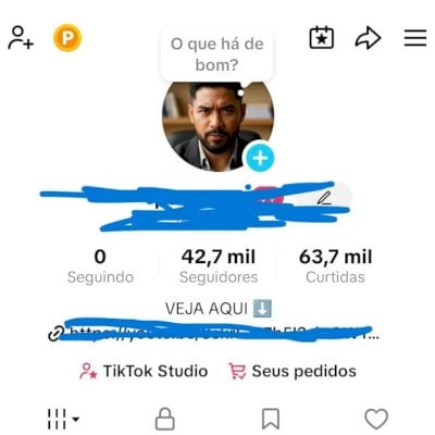 CONTA TIK TOK 43K DE SEG E 64K CURTIDAS MONETIZADA COM 35 DOLARES!
