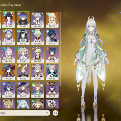 Conta AR50 com Zibai + Columbina + Flins + 2 skins e Pet