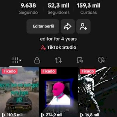 Conta tik tok com 52k de seguidores não aceito troca