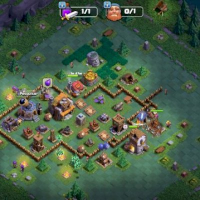 Conta de Clash of clans muito boa com 4 construtores