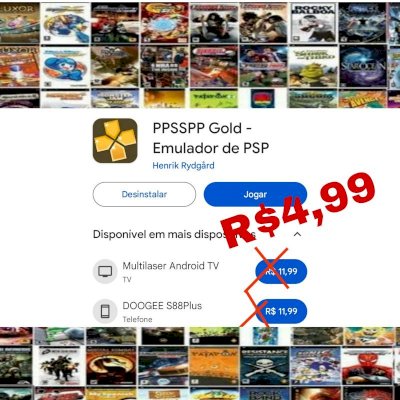 PPSSPP GOLD COM VÁRIOS JOGOS