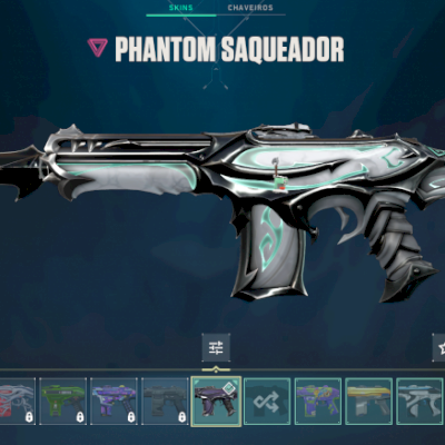 Conta valorant 6 skins vandal 1 phantom 3 facas 1 sheriff | R$ 1220 gastos