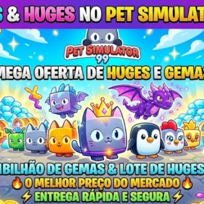 Gemas pet simulator 99, 1 Bilhao + 10 Huges 🔥