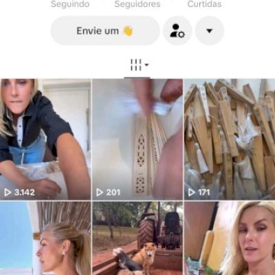 Vendo conta do tik Tok bem engajada
