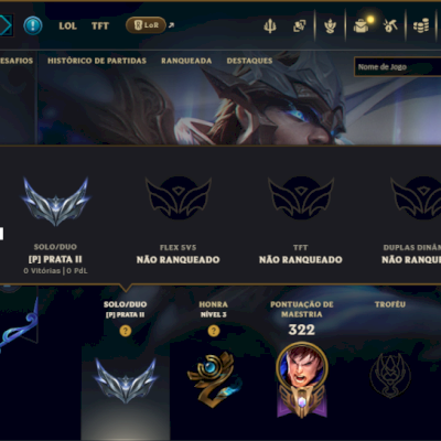 Prata 2 com TODOS os Champs e 96 Skins ( TOP / JG )