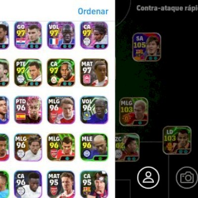 CONTA EFOOTBALL MOBILE, ÉPICOS TOPS!!