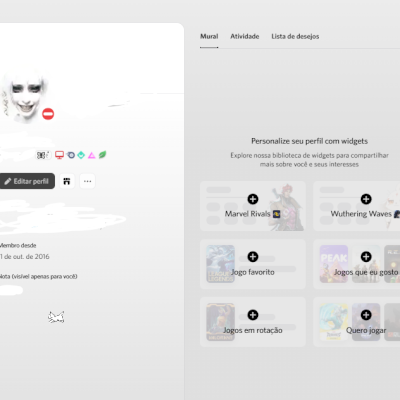 CONTA DISCORD 2016 4L USER + 2 MESES DE NITRO