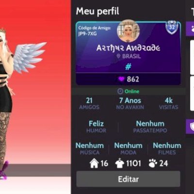 Conta level 32 com itens raros