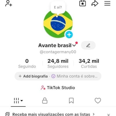 Conta tiktok Alemanha