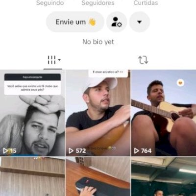 Vendo conta do tik Tok engajada