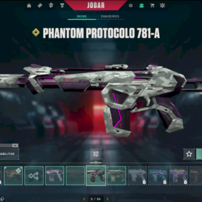 Conta valorant com diversas skins