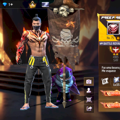 🔥 CONTA FREE FIRE RARA – ALTO NÍVEL + ITENS EXCLUSIVOS 🔥