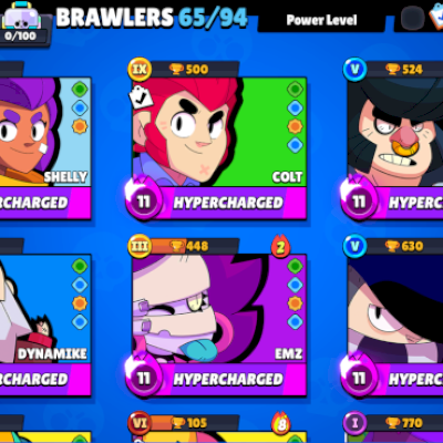 Conta brawl stars MUITO antiga e com diversas skins