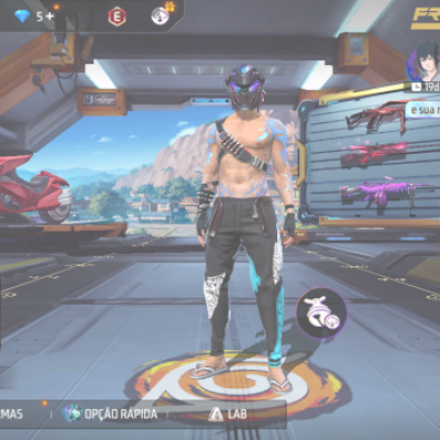 Conta free fire e cód mobile