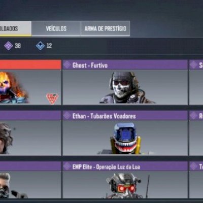 Call Of Duty Mobile (COD) / Nível 289 / Ghost Mítico Full / 3 Armas Lendárias