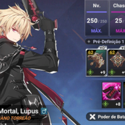 V>Conta Grand Chase Mobile Level 174 + Skins + 10k Gemas + 155 Tiros