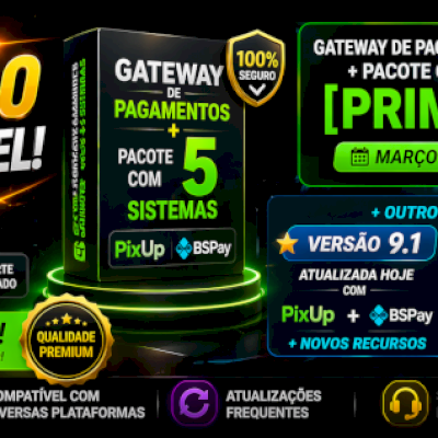 Gateway De Pagamentos + Pacote Com 5 Sistemas/ Entregar automática