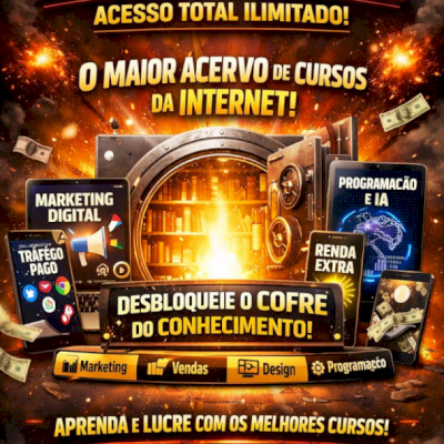 🔥 NETFLIX DOS CURSOS – ACESSO TOTAL 🔥– IMPERDÍVEL 🚨 MARKETING DIGITAL VENDAS