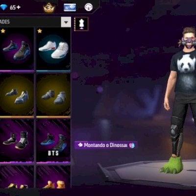 Conta gemada de free fire(com barbinha dino)