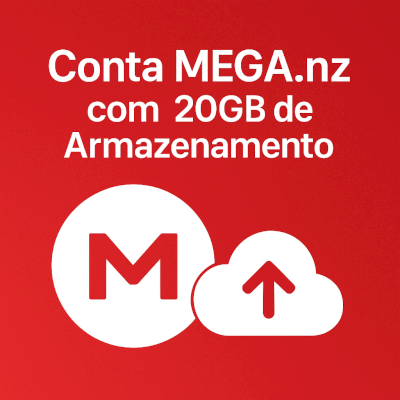 4x CONTA MEGA NZ 20GB DE ARMAZENAMENTO – ENTREGA IMEDIATA!