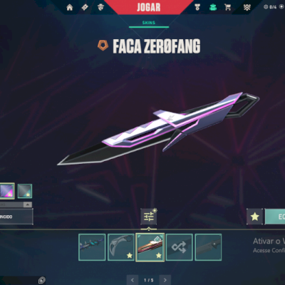 Conta de valorant +500 gastos, preludio do caos, zerofang entre outras skins.