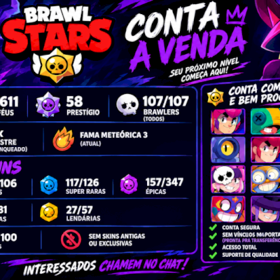 Conta brawl stars super upada!