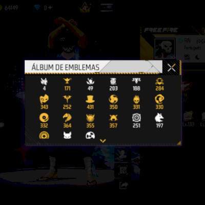 Conta de free Fire antiga ativa nv 70