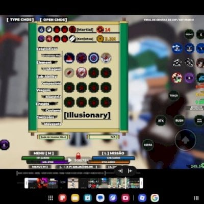 Conta de roblox com kitsune robusta e boa no shindo Life e outros jogos