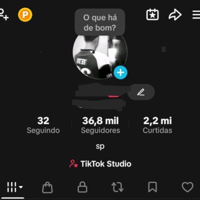 conta tiktok: 36 mil seguidores brasileiros, tiktok shop ativo, conta monetizada