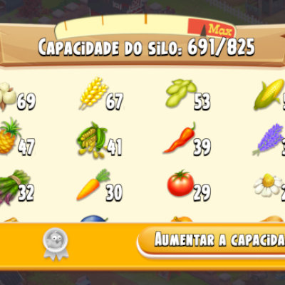 Conta Hay Day level 53, +3000 Celeiro +800 Silo +700.000 Moedas