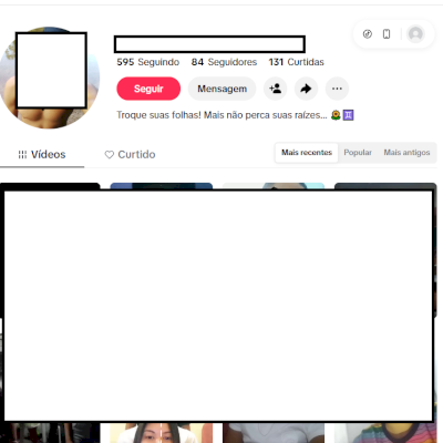 Conta Tiktok de 2020 - acesso a email