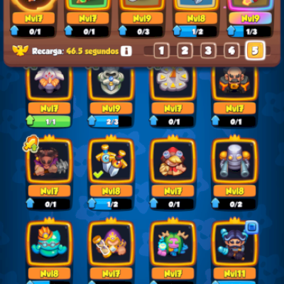 RUSH ROYALE 6700 troféus , com a lendária mais forte do jogo lvl 9 com talento