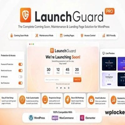 LaunchGuard Pro v1.1.3  Coming Soon & Maintenance  PLUGIN WP