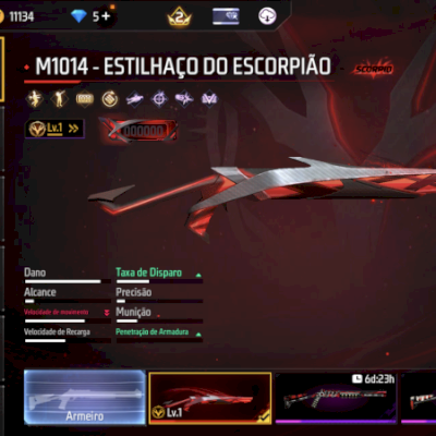 🔥 CONTA FF | ARMA EVO | DINO ANGELICAL | PRIME 2 | PASSE BOYAAH + TÊNIS D.M 🔥