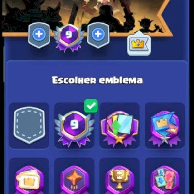 Conta de clash royale com 9 anos de jogo.