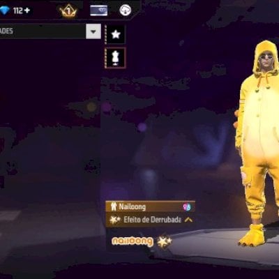 CONTA FF NIVEL 25 + SKIN NAILOONG + 112 DIAMANTES + 1 ARMA LENDÁRIA (SEU EMAIL)