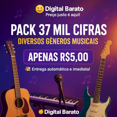 🎶 Pack 37 Mil Cifras – Toque Todos os Ritmos com Facilidade