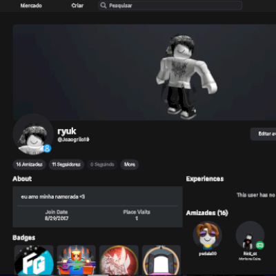 Conta de Roblox