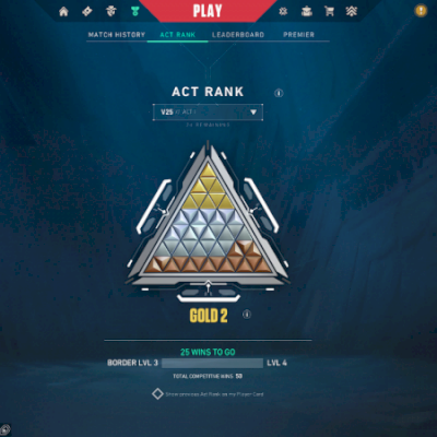 CONTA VALORANT PEAK OURO II MUITAS SKINS