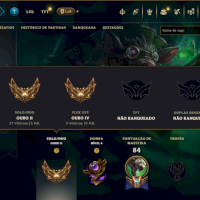 Ouro 2 com 55 Champs e 6 Skins