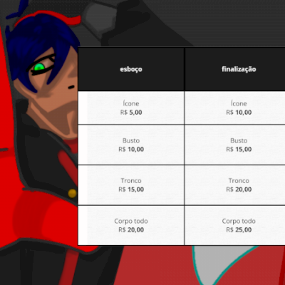 Serviço de desenho como capa, perfil e etc