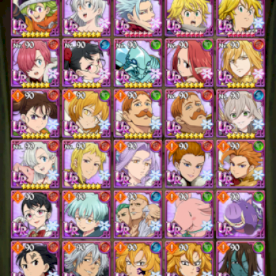 CONTA COM 2 PERSONAGENS LR E LEVEL 100