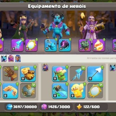 CV 13 COM 8 EQUIPAMENTOS ÉPICOS!!!! NOME ALTERÁVEL; 5 CONSTRUTOR+APRENDIZ; CC 8.