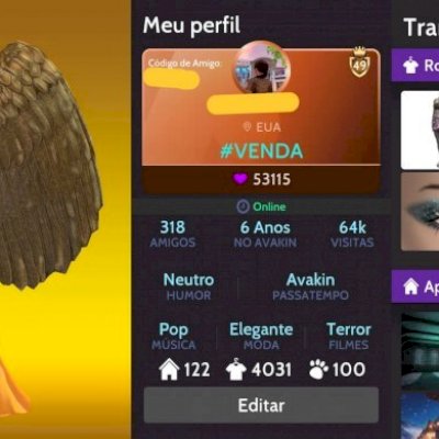 VENDO CONTA DE AVAKIN LIFE NIVEL 49 RICA